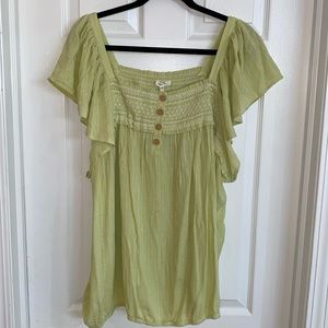 Maurices 3X Lt Green Top